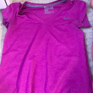 Purple dri-fit shirt